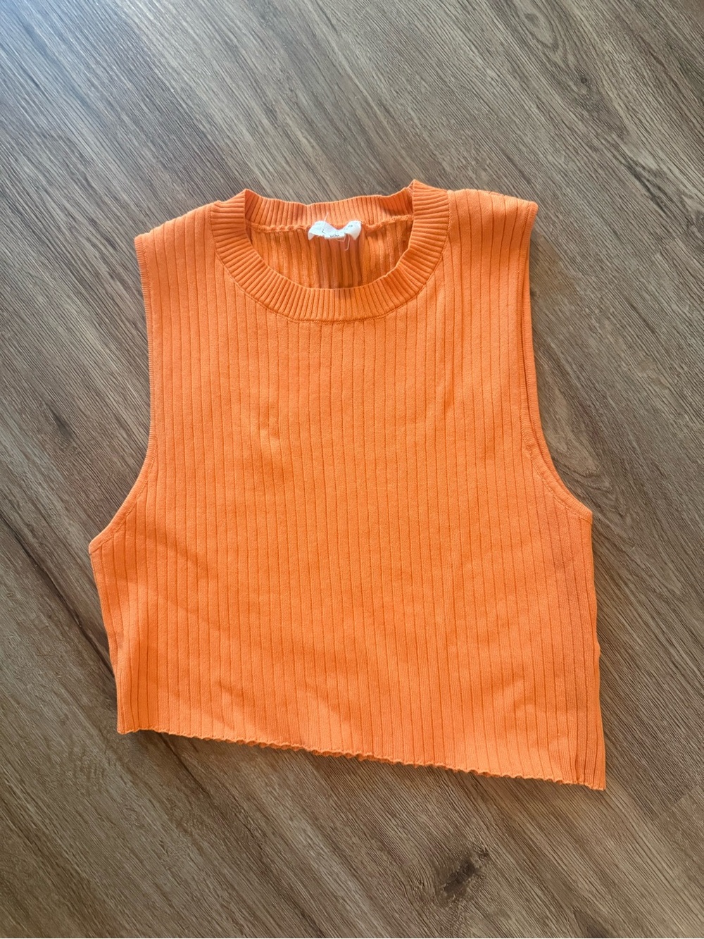 Orange Ribbed Knit Set - Picture 2 of 5